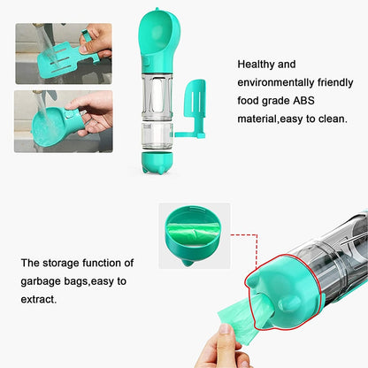 Portable Water Bottle & Chow Dispenser