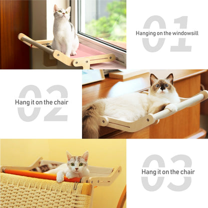 Sturdy Wooden Cat Window Hammock