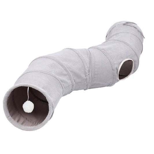 3 Way Collapsible Cat Tunnel Tube with Ball