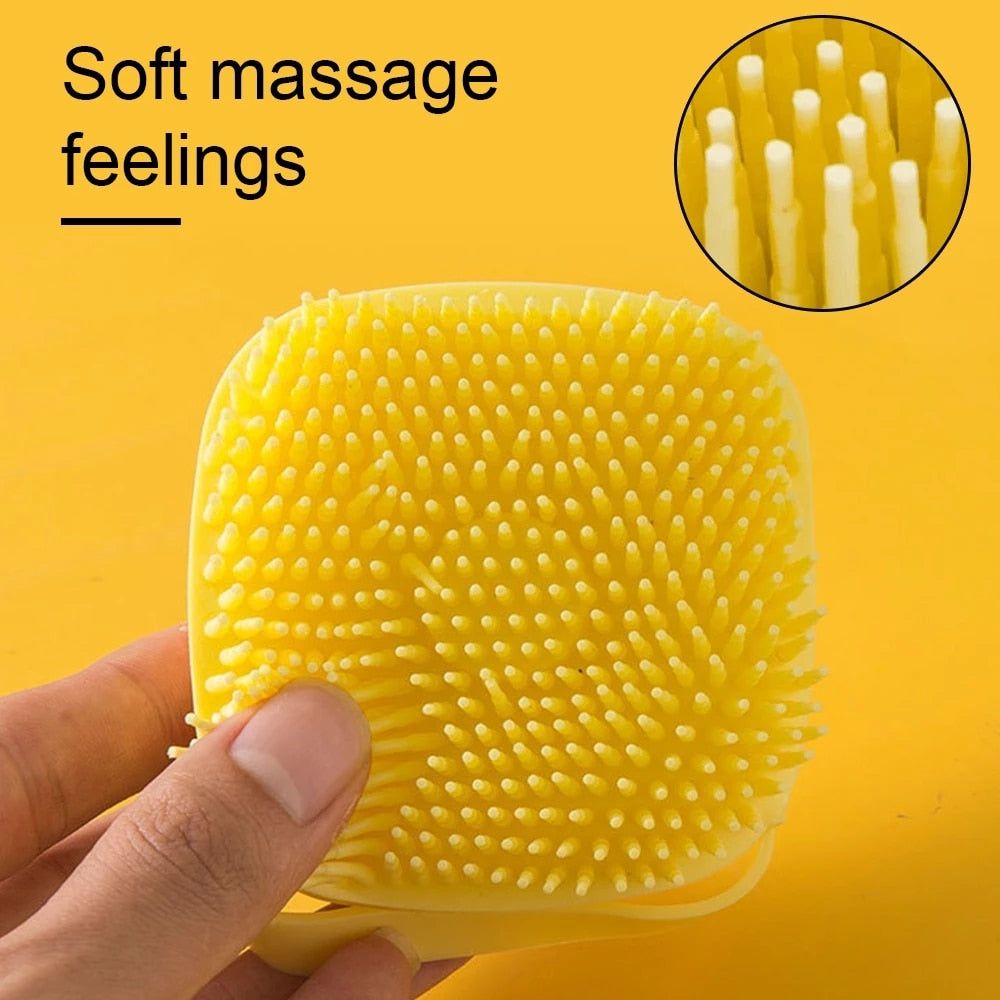 Soft Silicone Massaging Bath Scrubber