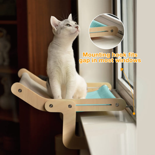 Sturdy Wooden Cat Window Hammock